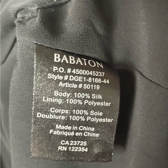 Aritzia Babaton Bennett 100% Silk Black Dress EUC - Picture 9 of 10